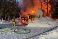 Incendie rue des Ostryers à Orford : un corps retrouvé